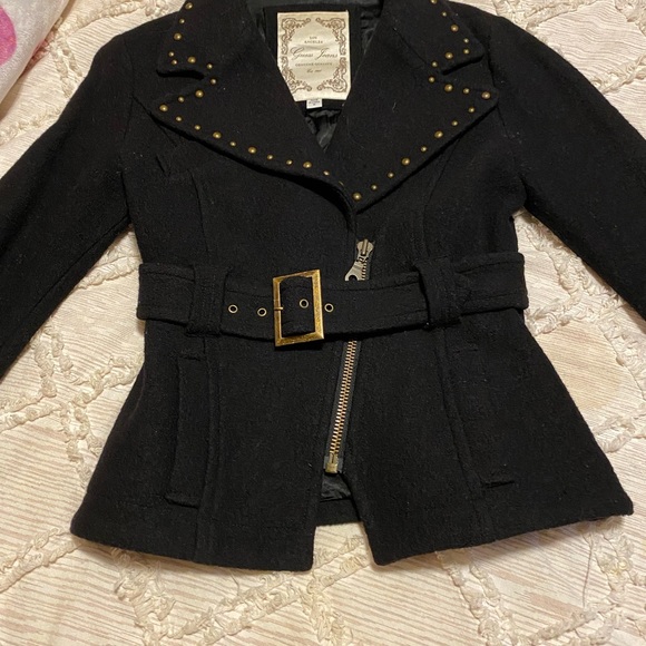Women’s Guess black studded jacket. Size medium. - Picture 1 of 6